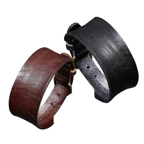 VANZACK 2Stücke Herren Armbänder Retro Punk Verstellbar für Männer Modisches Handgelenksschmuck VANZACK 2Stücke Herren Armbänder Retro Punk Verstellbar für Männer Modisches Handgelenksschmuck von VANZACK