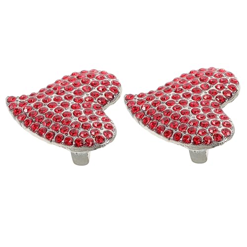 VANZACK 2Stücke Herz Anstecknadeln Brosche Für Damen Elegantes Valentinstagsgeschenk Funkelnde Liebesbrosche Mit Verschluss Für Formelle Anlässe Anzüge von VANZACK
