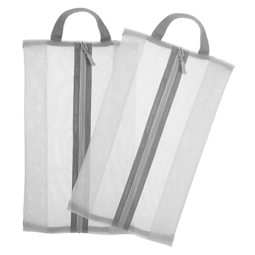 VANZACK 2stücke Netz-schuhtaschen Für Reisen Griff Atmungsaktiv Für Schuhaufbewahrung Leicht Und Tragbar Für Herren Und Damen Zum Verpacken Von Schuhen Für Reisen von VANZACK