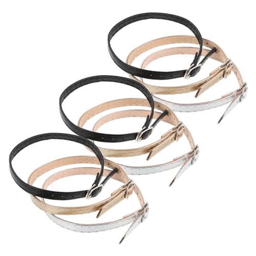 VANZACK 3 Paare Damen High Heels Schuhriemen Verstellbare Abnehmbare Pu Material Knöchelriemen Rutschfeste Bundschlaufen für Sandalen und Pumps Modische und Sichere Passung Vielseitig von VANZACK