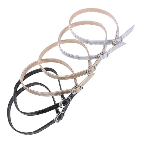 VANZACK 3 Paare Verstellbare Knöchelriemen aus Kunstleder mit Schnalle für High Heels Abnehmbare Anti rutsch Schuhbänder für Lose Pumps und Sandalen Einfache Installation Ersatz für Damen von VANZACK