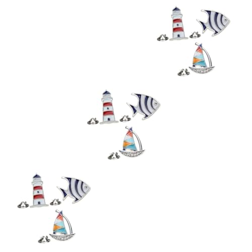 VANZACK 3 Sätze Leuchtturm Brosche Stift Küsten Tierbrosche Für Frauen Fisch Ornament Einzigartig Tropisch Schmuck Segelboot Brosche Broschennadel Brosche Clip 3 Stück * 3 VANZACK 3 Sätze Leuchtturm Brosche Stift Küsten Tierbrosche Für Frauen Fisch Ornament Einzigartig Tropisch Schmuck Segelboot Brosche Broschennadel Brosche Clip 3 Stück * 3 von VANZACK