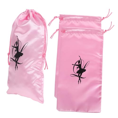 VANZACK 3 Stück Ballettschuhtasche Für Mädchen Kordelzug Tasche Für Ballettschuhe Praktische Aufbewahrungstasche Für Tanzschuhe Sporttasche Mit Süßem Design Robuste Stofftasche Für von VANZACK