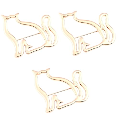 VANZACK 3 Stück Katze Brosche Katzen Brosche Tier Brosche Mode Brosche Tier Anstecknadel broschen für kleidung Dekoration für Frauenkleidung Kleidung Dekoration Schalnadel Legierung Golden VANZACK 3 Stück Katze Brosche Katzen Brosche Tier Brosche Mode Brosche Tier Anstecknadel broschen für kleidung Dekoration für Frauenkleidung Kleidung Dekoration Schalnadel Legierung Golden von VANZACK