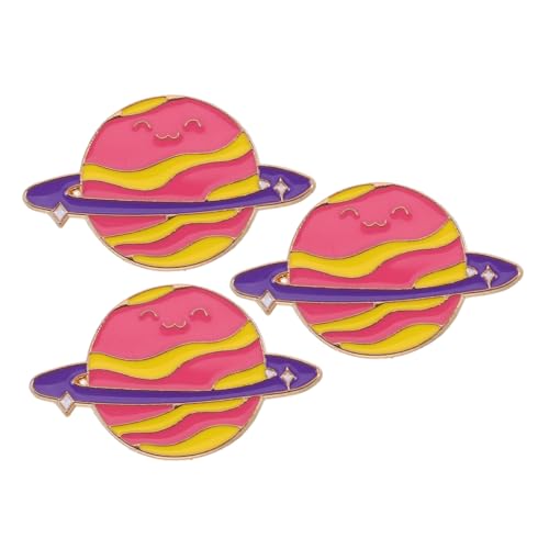 VANZACK 3stücke Lustige Emaille-anstecker Mit Weltraum-motiven Für Rucksäcke Planeten-dekorationen Kawaii-broschen Für Jacken Und Kragen Spielzeug Für Junge Mädchen Party-dekor von VANZACK