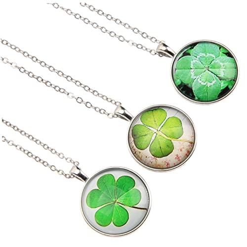 VANZACK 3 Stück Vierblättrige Anhänger Halskette für Damen Schmuckstücke Materialien für Elegantem Design Hoher Haltbarkeit von VANZACK