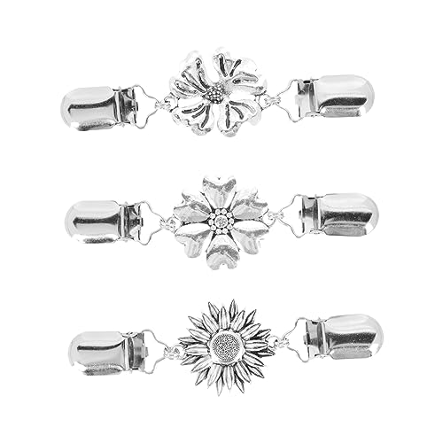 VANZACK 3 Stück Vintage Brosche Clip Schal und Strickjacken Clips für Frauen Kleidung Vielseitige Verwendung für Partys und Feiern von VANZACK