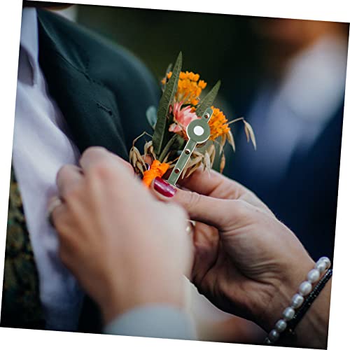 VANZACK 30 Paare Magnetische Boutonniere Halter Langlebig und Praktisch Wiederverwendbar Einfach zu Bedienen für Hochzeit Tanz und Festliche Anlässe Multifunktionaler Magnet Blütenclip von VANZACK