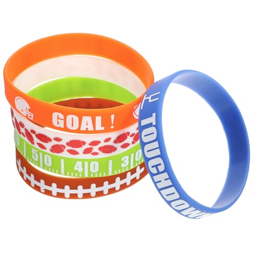 VANZACK 30stücke Silikonarmbänder Für Rugby-fans Sportarmbänder Elastische Armbänder Als Freundschaftsarmbänder Dekorative Armbänder Für Männer Frauen Mädchen Und Jungen von VANZACK