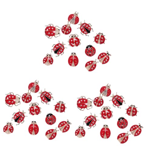 VANZACK 36 Stck. Teiliges Set Cartoon Insekten Broschen Marienkäfer und Krabbeltiere Anstecknadeln für Damen Mädchen Kleidung Party Accessoire Langlebig Modisch für Jacken Mäntel Kleider von VANZACK