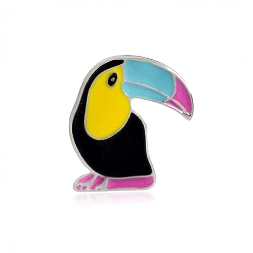 VANZACK 4stücke Regenbogen-brustnadel Brosche Für Damen Mädchen Aus Legierung Cartoon-ananas-vogel-design Brustnadel Für Kleidung Taschen Schals von VANZACK