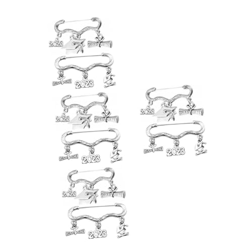 VANZACK 4 Sätze Abschlussbrosche Anstecknadel Für Graduierung Dekorative Broschen Mit Akademischem Hut Zertifikat Für Abschlussfeiern Taschenornament 2 Stücke * 4 von VANZACK