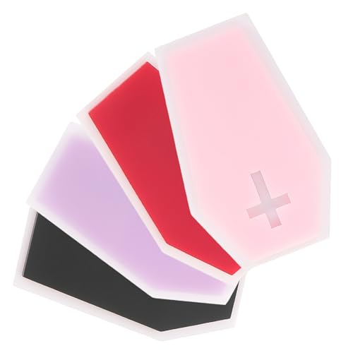 VANZACK 4 Stck. Coffin Shaped Hair Clips Halloween Haarklammern für Damen Leichte und Kleine Haarspangen im Gothic Punk Stil für Cosplay und von VANZACK