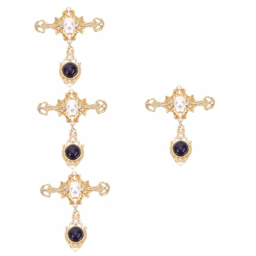 VANZACK 4 Stück Brosche für Frauen Schmuck Anstecknadel Seide Vielseitig für Partys Hochzeiten Besondere Anlässe für Mutter von VANZACK