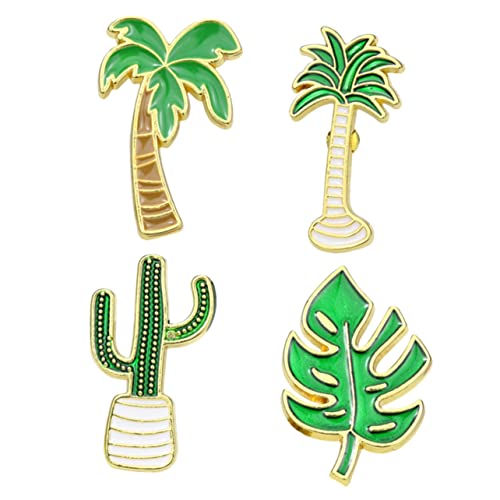 VANZACK 4 Stück Kreative Baumdesign Broschen Kleidung Pin für Partys Alltag und Besondere Anlässe für Accessoires und von VANZACK