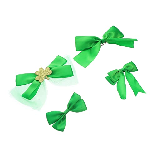 VANZACK 4 Stück Patrick's Day Haarnadeln Grün Festliche Haarspangen für Partys Dekoration für Erwachsene Lebendige Farbauswahl Fotorequisiten von VANZACK