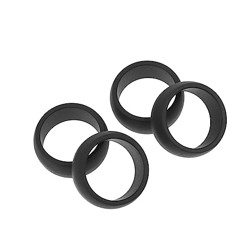 VANZACK 4 Stück Silikonring Schmuck Ringe Gummiringe Für Männer Ringe Für Männer Ästhetisch Fitnessring Schwarzer Ring Fingerring Aus Silikon Herrenringe Sport Silikonband Kieselgel Mann von VANZACK