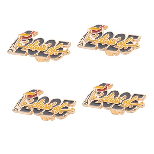 VANZACK 4 Stück Teiliges Abschluss Broschen Doktorhut Gedenkbrosche Cap Abzeichen für Abschlussfeiern für Studierende Erinnerungsstücke von VANZACK