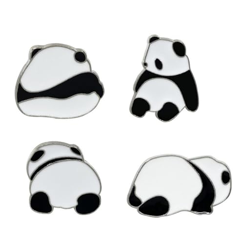 VANZACK 4 Stück Teiliges Niedliche Panda Broschen Anstecker für Kleidung Taschen und Dekoration als für Freunde und Familie Einfach zu Tragen und VANZACK 4 Stück Teiliges Niedliche Panda Broschen Anstecker für Kleidung Taschen und Dekoration als für Freunde und Familie Einfach zu Tragen und von VANZACK