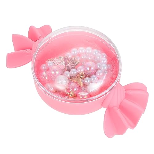 VANZACK 4 Stück Teiliges Set Meerjungfrau Schmuckset Kette Armband und Ring mit Bunten Perlen für Mädchen für Partys und Besondere Anlässe von VANZACK