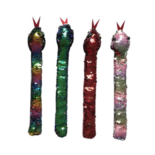 VANZACK 4stücke Slap-armbänder Aus Kunstleder Für Junge Mädchen Schlangen-design Schlagbänder Für Partys Karneval Und Spielzeug Für Kleinkinder von VANZACK