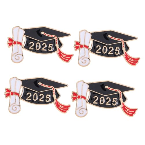 VANZACK 4 Stücke Metall Anstecknadeln Doktorhut Graduation Pin Brosche für Männer Frauen Abschlussfeier Kleidung Rucksack Dekoration Abschluss Saison VANZACK 4 Stücke Metall Anstecknadeln Doktorhut Graduation Pin Brosche für Männer Frauen Abschlussfeier Kleidung Rucksack Dekoration Abschluss Saison von VANZACK