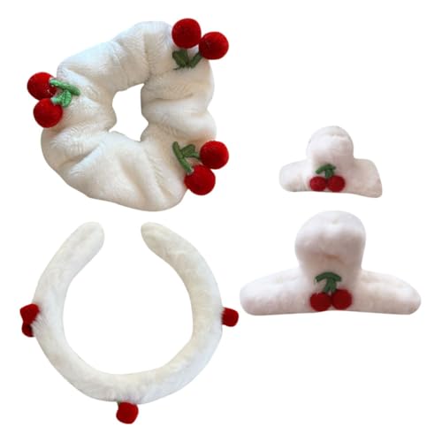 VANZACK 4stücke Plüsch Stirnband Süße Haarschmuck Für Teenager Mädchen Bequeme Haaraccessoires Dekoratives Stirnband Für Kleine Mädchen Und Frauen von VANZACK