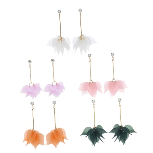 VANZACK 5 Paare Damen Ohrringe Multi layer Blütenblatt Design Leichte Elegante Quasten Ohrhänger Modische Statement ohrringe für Alltag Party und Hochzeit Temperamentvoll Zufällige Farbe VANZACK 5 Paare Damen Ohrringe Multi layer Blütenblatt Design Leichte Elegante Quasten Ohrhänger Modische Statement ohrringe für Alltag Party und Hochzeit Temperamentvoll Zufällige Farbe von VANZACK