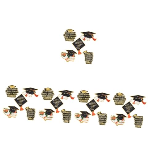 VANZACK 5 Sätze Teiliges Akademische Broschen Für Absolventen Stilvolle Emaillierte Anstecknadeln Für Kleidung Hüte Taschen Dekoration Für Abschlussfeier Style 5 Stück * 5 von VANZACK