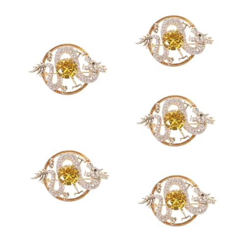 VANZACK 5 Stück Brosche Für Damen Brosche Für Kleidung Drachenbrosche Drachen-pin-brosche Umhangverschluss Brosche Für Frauen Dekorationen Drachen-design-pin Kleidungsnadeln Diamant Golden VANZACK 5 Stück Brosche Für Damen Brosche Für Kleidung Drachenbrosche Drachen-pin-brosche Umhangverschluss Brosche Für Frauen Dekorationen Drachen-design-pin Kleidungsnadeln Diamant Golden von VANZACK