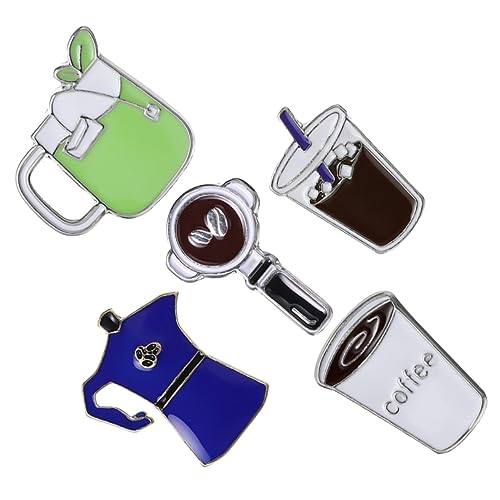 VANZACK Kreative Kaffee Anstecker 5 Stücke Emaille Brosche Für Kleidung Rucksack Lustige Broschen Für Herren Damen Ästhetischer Anstecker Aus Legierung Einzigartiges Design Für VANZACK Kreative Kaffee Anstecker 5 Stücke Emaille Brosche Für Kleidung Rucksack Lustige Broschen Für Herren Damen Ästhetischer Anstecker Aus Legierung Einzigartiges Design Für von VANZACK