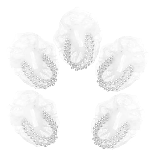 VANZACK 5 Stück Teiliges Perlen Wristlet Armband DIY Basis Elastisch Verstellbar Robustes Material für Brautjungfern und Hochzeitsdeko Vielseitiges Zubehör für Handgelenksblumen von VANZACK