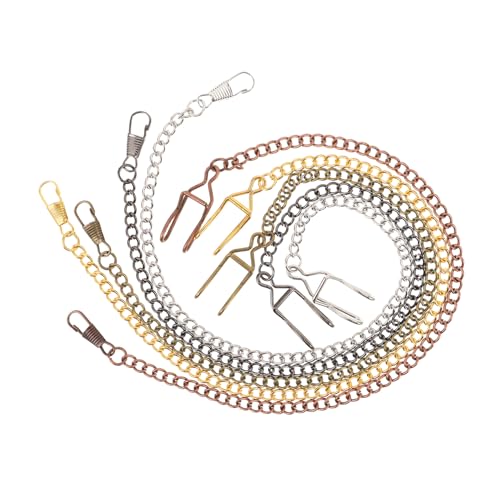 VANZACK 5 Stück Teiliges Taschenuhrkette aus Robustem Metall Vintage Uhrenkette mit Leichter Einfach zu Befestigender Taschenkette für Herren Stilvolle Jeans Anzugweste Vielseitig für von VANZACK