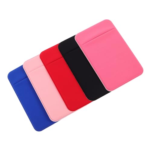 VANZACK 5 Stück Ultradünner Selbstklebender Kartenhalter für Handy Rückseite Sicher Haftendes Kreditkartenetui mit Schlankem Design Vielseitig für Kredit Ausweiskarten Leicht Zugänglich von VANZACK