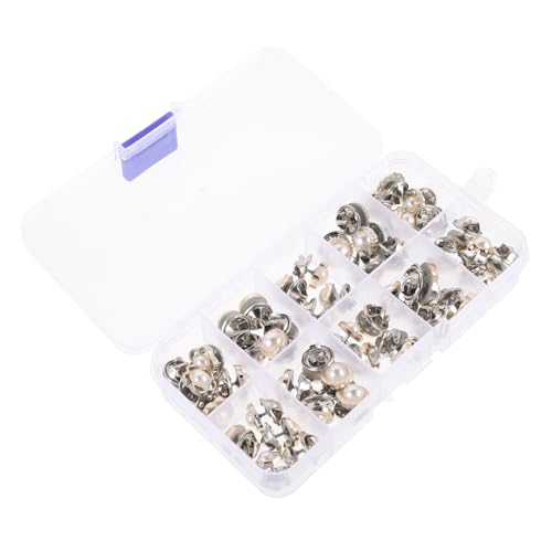 VANZACK 50 Stück Perlen Broschen Pins Nähen Leichte Langlebige Sicherheitsnadeln für Kleidung Vielseitige Schmuck und Dekorationspins Praktische Anstecknadeln für Hemden und Blusen von VANZACK