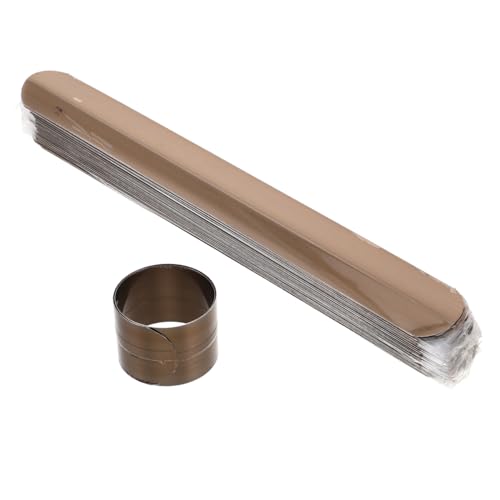 VANZACK 50 Stück Teiliges Stahlplatten für Slap Armband Basteln Robuste Langlebige Metallkerne Glatte Oberfläche für Kinderfreundliche DIY Armbandherstellung Vielseitige Bastelkomponenten von VANZACK