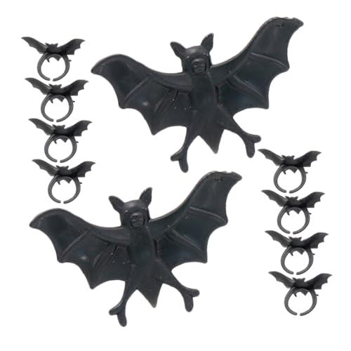 VANZACK 50 Stück Vampir Fledermaus Ringe Halloween Party Deko Finger für Halloween Fest Zubehör von VANZACK