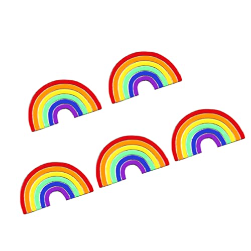 VANZACK 5Stücke Teiliges Regenbogen Broschen Für Lgbtq Feiern Anstecker Mit Feinem Design Jacken Kleider Anzüge Kostümdekoration Für Schwule Partys Besondere von VANZACK