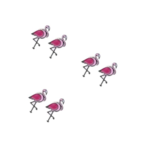 VANZACK 6 Stck. Flamingo Broschen Cartoon Broschennadeln aus Umweltfreundlicher Legierung Modische Anstecknadeln für Kleidung Taschen Pullover für Frauen und Mädchen von VANZACK