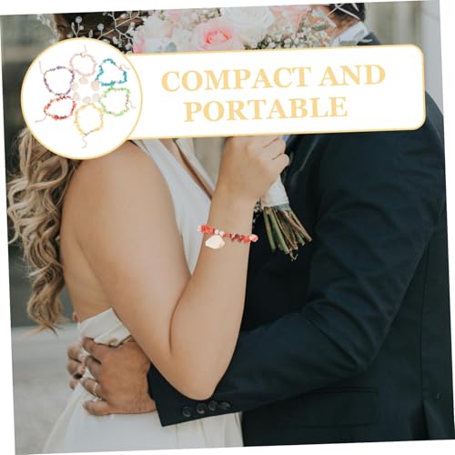 VANZACK 6 Stück Boho Fußkettchen Handgefertigt Perlen Muschel Armband Verstellbar Sommerlicher Strand Schmuck für Damen und Mädchen von VANZACK