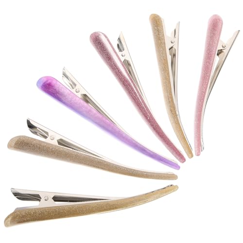 VANZACK Entenschnabel Haarspangen 6 Stück für Frauen Bunte Haarnadeln Kunststoff Design für Dickes Haar Haarschmuck für Partys und Alltag von VANZACK