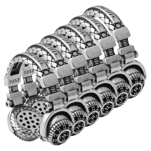 VANZACK 6 Stück Kopfhörer Ringe Hip Hop Punk Schmuck für Herren Damen Verstellbare Dekorative Ringe aus Hochwertiger Legierung Robust und Hautfreundlich Stylischer Statement schmuck von VANZACK