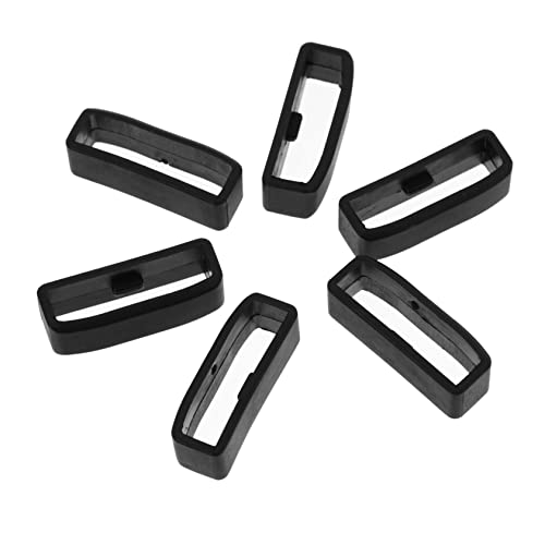 VANZACK 6 Stück Teiliges Armband Halter Fastener Ring für Watch Bands Kompatibel mit Garmin Tpu Schwarz Installieren Langlebig und Hautfreundlich von VANZACK