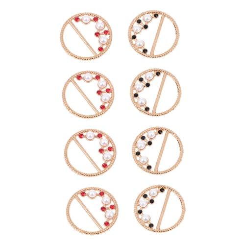 VANZACK 8 Stück T Shirt Schal Schnallen Zinklegierung Kleidung Clips für Damen Fixieren von Schals und Knöpfen für von VANZACK
