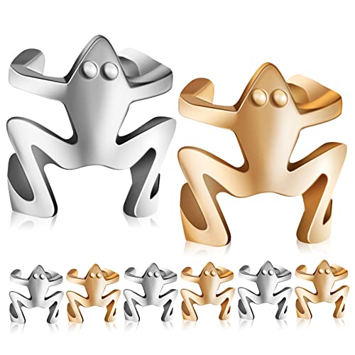 VANZACK 8stücke Frosch-ohrknochen-clip Ohrschmuck Für Damen Teenager Mädchen Für Halloween Geburtstagsfeiern Tier Ohrknochen Manschettenclips Ohrringe Für Frauen von VANZACK