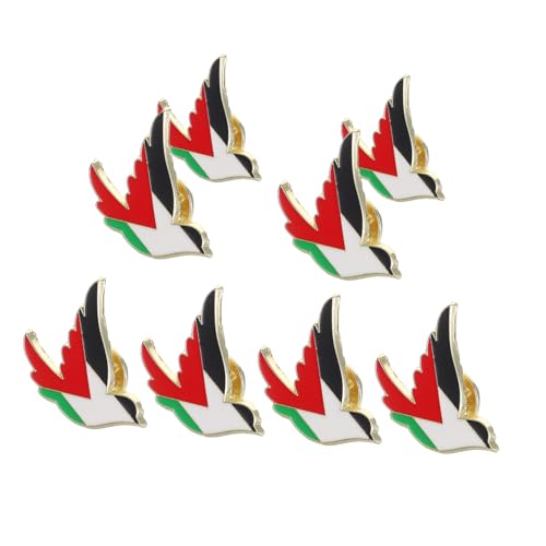 VANZACK 8stücke Palästina-anstecker Mit Flagge Metall Broschennadel Für Kleidung Taschen Und Accessoires Vielseitig Einsetzbar Für Alltag Und Anlässe von VANZACK
