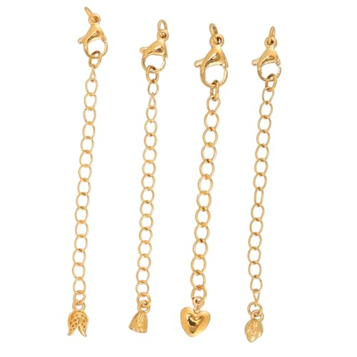 VANZACK 8 Stück Teiliges Schmuckverlängerungsset aus Robustem Kettenverlängerung für Halsketten Armbänder und DIY Schmuck Einfache Anbringung Polierte Oberfläche Vielseitig Einsetzbar für von VANZACK