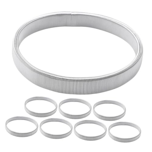 VANZACK 8stücke Metallarmbänder Für Herren Verstellbare Elastische Hemdärmelhalter Anti-rutsch-strumpfhalter Dehnbare Armreif-ärmelfixierbänder Für Kostüm-accessoires von VANZACK