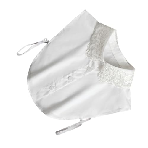 VANZACK Abnehmbarer Bestickter Fake kragen für Damenblusen Vielseitiger Falscher Kragen Eleganter Einsatz für Pullover Hemden Formelle Outfits Modisches Accessoire für Büro und Alltag von VANZACK
