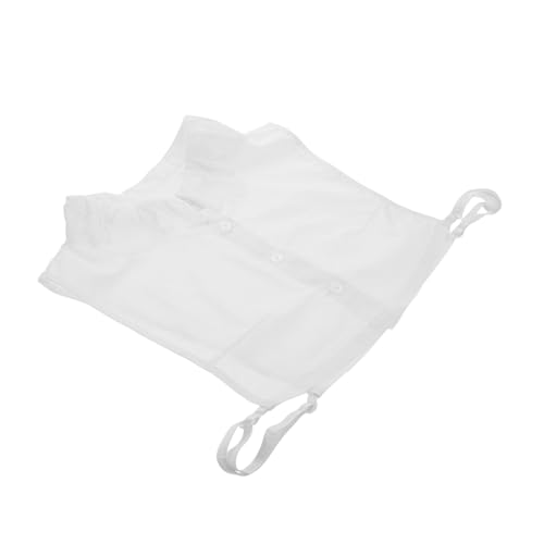VANZACK Abnehmbarer Damen Fake Krageneinsatz Weicher Baumwolle Falscher Hemdkragen für Pullover Komfortabler Eleganter Halbschulterausschnitt Vielseitiges Modeaccessoire für Frauen von VANZACK